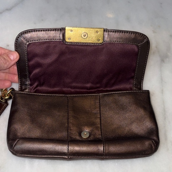 Coach Purse Bag Handbag Kristin Leather Clutch Wristlet Mini Bag Pocketbook - Picture 16 of 16